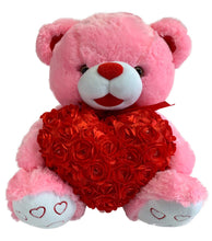 Load image into Gallery viewer, Bear with Rose Heart (Open Mouth)