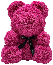 Load image into Gallery viewer, Rose Bear With Ribbon