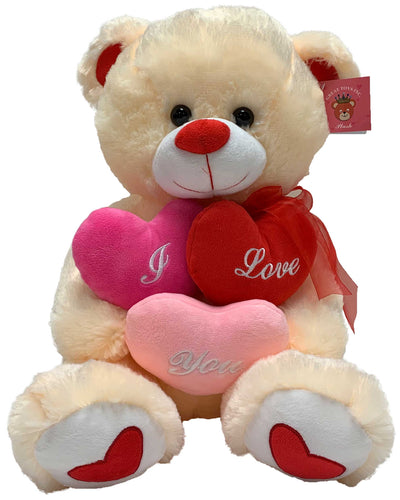 Large Bear With I Love You Hearts
